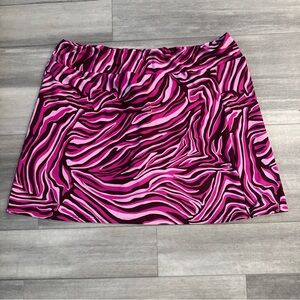 Jude Connally Vibrant Pink and Black Zebra Skort